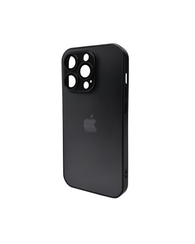 Чохол для смартфона AG Glass Matt Frame Color Logo for Apple iPhone 14 Pro Graphite Black (AGMattFrameiP14PBlack)