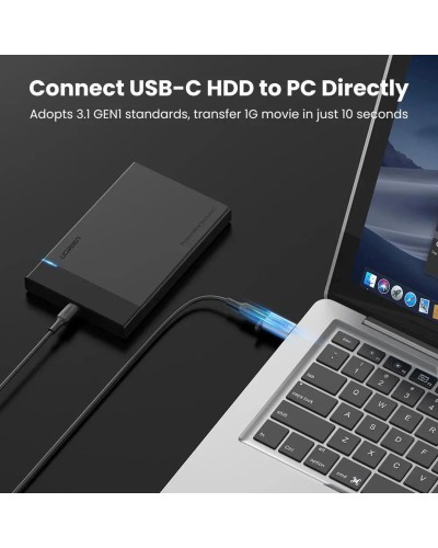 Адаптер UGREEN US276 USB-A 3.0 to USB-C Adapter (Gray) (UGR-50533) (UGR-50533)