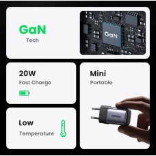 Зарядное устройство для устройства UGREEN CD318 Nexode mini 20W Charger EU (UGR-90664) (UGR-90664)