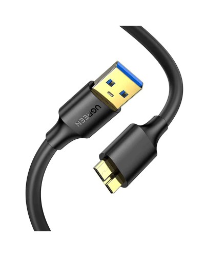 Кабель UGREEN US130 USB 3.0 A Male to Micro USB 3.0 Type B Male Cable 1m (Black) (UGR-10841) (UGR-10841)