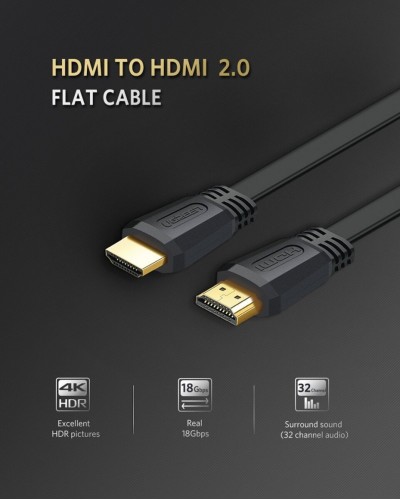 Кабель UGREEN ED015 HDMI Flat Cable 1.5m (UGR-50819) (UGR-50819)