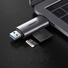 Кардидер UGREEN CM185 USB-C/USB-A Card Reader (UGR-50706) (UGR-50706)