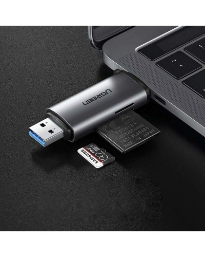 Кардрiдер UGREEN CM185 USB-C/USB-A Card Reader (UGR-50706) (UGR-50706)