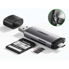 Кардидер UGREEN CM185 USB-C/USB-A Card Reader (UGR-50706) (UGR-50706)