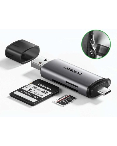 Кардрiдер UGREEN CM185 USB-C/USB-A Card Reader (UGR-50706) (UGR-50706)