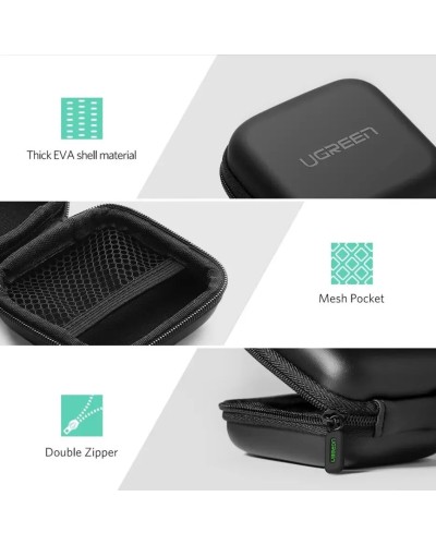 Чохол для навушників UGREEN LP128 Headset Storage Bag (Black) (UGR-40816) (UGR-40816)