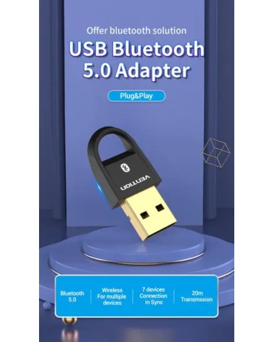 Адаптер Vention USB Bluetooth5.0 Adapter Black (CDSB0) (CDSB0)