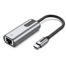 Адаптер  Vention USB-C to Gigabit Ethernet Adapter 0.15M Gray Aluminum Alloy Type (CFNHB) (CFNHB)