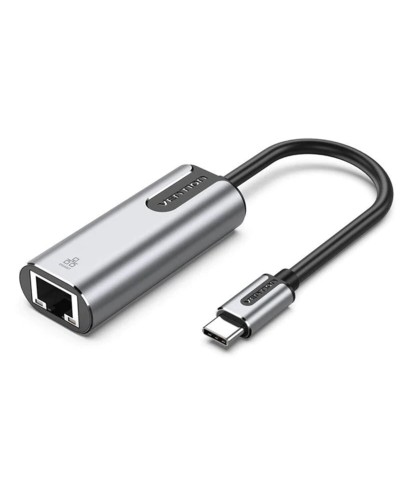 Адаптер  Vention USB-C to Gigabit Ethernet Adapter 0.15M Gray Aluminum Alloy Type (CFNHB) (CFNHB)