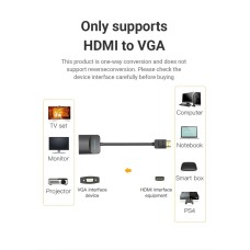 Адаптер Vention Adapter HDMI M to VGA F (42154) (42154)