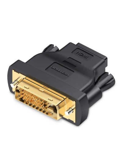 Адаптер  Vention DVI(24+1) Male to HDMI Female Adapter Black (ECDB0) (ECDB0)