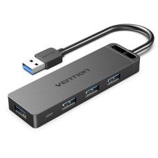 Хаб Vention 4-Port USB 3.0 Hub With Power Supply 0.15M Black (CHLBB) (CHLBB)