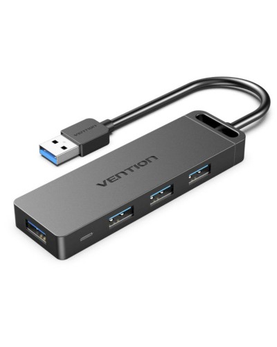 Хаб Vention 4-Port USB 3.0 Hub With Power Supply 0.15M Black (CHLBB) (CHLBB)