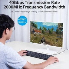 Кабель Vention Cat.8 SFTP Patch Cable 0.5M Black (IKABD) (IKABD)