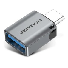 Кабель Vention USB-C Male to USB 3.0 Female OTG Adapter Gray Aluminum Alloy Type (CDQH0) (CDQH0)