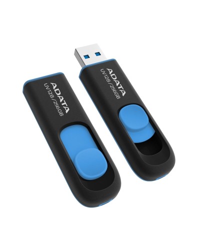 Flash A-DATA USB 3.2 UV 128 256Gb Black/Blue (AUV128-256G-RBE)