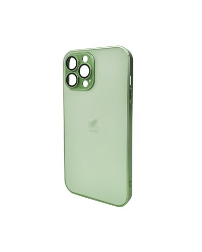 Чохол для смартфона AG Glass Matt Frame Color Logo for Apple iPhone 13 Pro Max Light Green (AGMattFrameiP13PMLGreen)