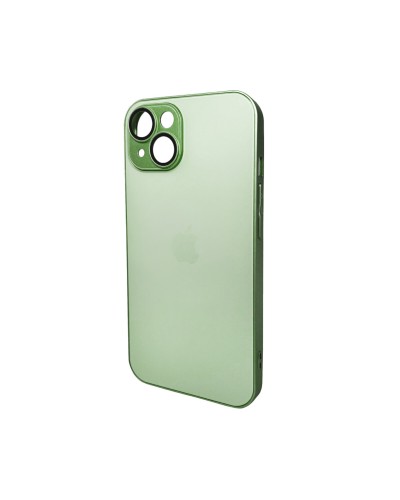 Чохол для смартфона AG Glass Matt Frame Color Logo for Apple iPhone 15 Light Green (AGMattFrameiP15LGreen)