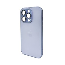 Чехол для смартфона AG Glass Matt Frame Цвет для Apple iPhone 15 Pro Sierra Blue (AGMattFrameiP15PLBlue)