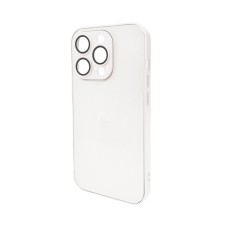 Чехол для смартфона AG Glass Matt Frame Цвет для Apple iPhone 15 Pro Pearly White (AGMattFrameiP15PWhite)