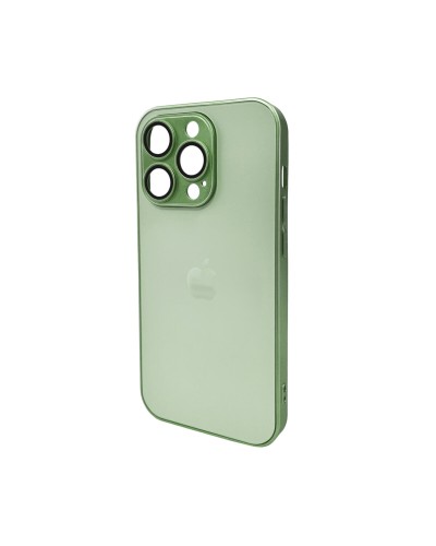 Чохол для смартфона AG Glass Matt Frame Color Logo for Apple iPhone 15 Pro Light Green (AGMattFrameiP15PLGreen)