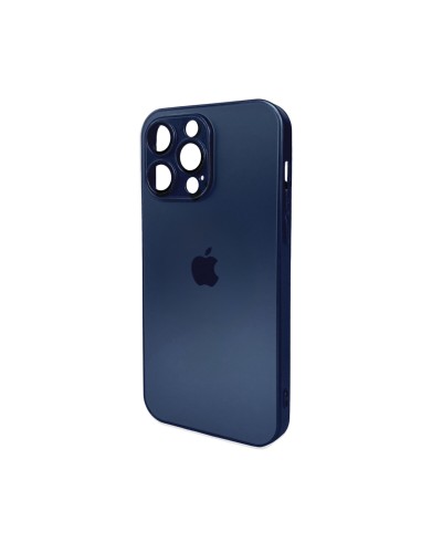 Чохол для смартфона AG Glass Matt Frame Color Logo for Apple iPhone 15 Pro Max Navy Blue (AGMattFrameiP15PMBlue)