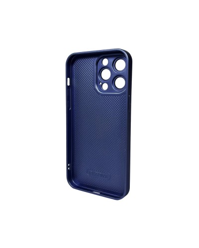 Чохол для смартфона AG Glass Matt Frame Color Logo for Apple iPhone 15 Pro Max Navy Blue (AGMattFrameiP15PMBlue)