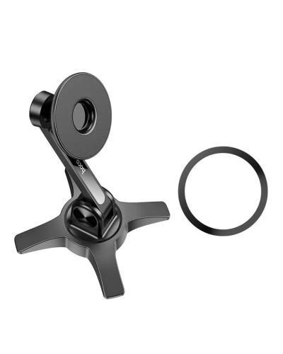 Тримач для мобільного HOCO HD2 Joy ring magnetic desktop stand Black (6931474797018)