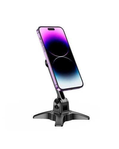 Тримач для мобільного HOCO HD2 Joy ring magnetic desktop stand Black (6931474797018)