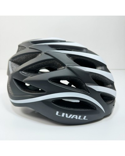 Захисний шолом Livall BH62 NEO (L) Black/White (55-61см), акустика, мікрофон, сигнали поворотів та стопів, додаток, пульт BR80, Bluetooth (ZHLIV-TBH62N-4041)