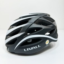 Защитный шлем Livall BH62 NEO (L) Black/White (55-61см), акустика, микрофон, сигналы поворотов и стопов, приложение, пульт BR80, Bluetooth (ZHLIV-TBH62N-4041)