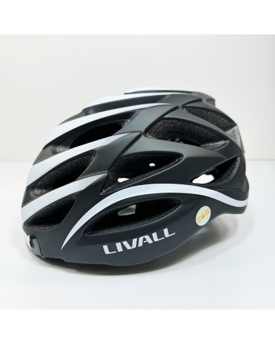 Захисний шолом Livall BH62 NEO (L) Black/White (55-61см), акустика, мікрофон, сигнали поворотів та стопів, додаток, пульт BR80, Bluetooth (ZHLIV-TBH62N-4041)