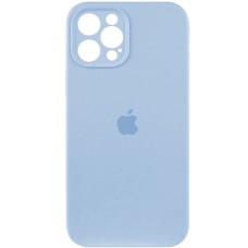 Чехол для смартфона Silicone Full Case AA Camera Protect для Apple iPhone 12 Pro Max 27, Mist Blue (FullAAi12PM-27)