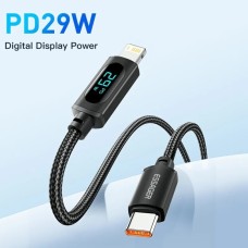 Кабель Essager Enjoy LED Digital Display USB Разъем кабельного типа C to Lightning 29W 1m black (EXCTL-XY01-P) (EXCTL-XY01-P)