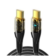 Кабель Essager Interstellar Transparent Design USB Charging Cable Type C to Type C 100W 1m black (EXCTT1-XJ01-P) (EXCTT1-XJ01-P)