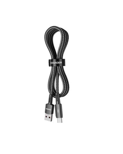 Кабель Essager Sunset USB A to Type C 120W USB Charging Cable 1m black (EXC120-CG01-P) (EXC120-CG01-P)