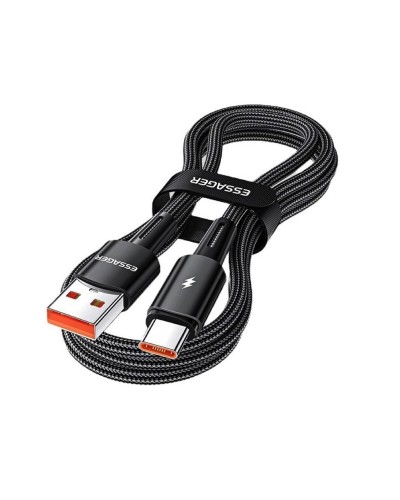 Кабель Essager Sunset USB A to Type C 120W USB Charging Cable 1m black (EXC120-CG01-P) (EXC120-CG01-P)