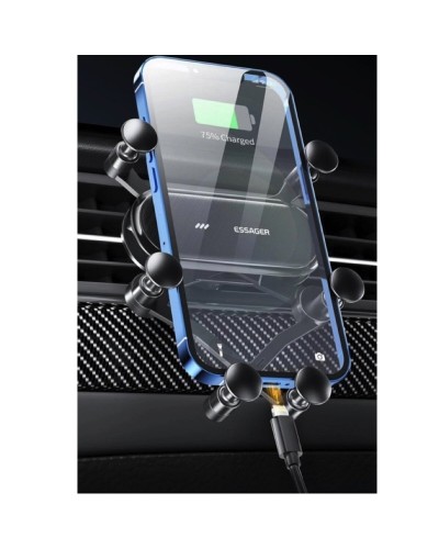 Тримач для мобільного Essager Vios Gravity Car Mount Phone Holder  black (EZJZL-WC01) (EZJZL-WC01)