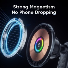 Держатель для мобильного Essager Arpege 15W Magnetic Wirless Car Charger с Phone Holder Function (Standard Version) black (EZJCX-GY01AtZ) (EZJCX-GY01A-Z)