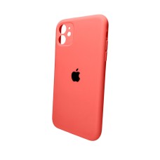 Чехол для смартфона Silicone Full Case AA Camera Protect для Apple iPhone 11 круглый 18,Peach (FullAAKPi11-18)