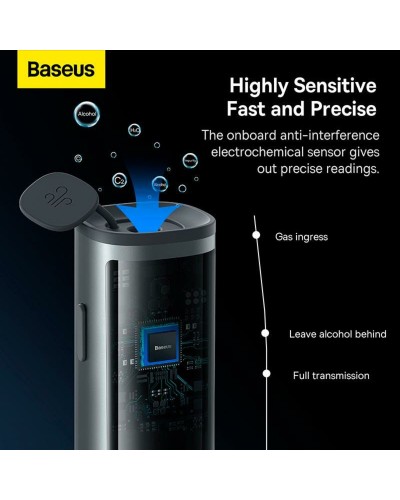 Алкотестер Baseus SafeJourney Pro Series Breathalyzer, Space Grey (CRCX060014)