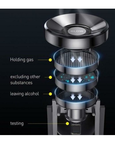 Алкотестер Baseus Digital Alcohol Tester Black (CRCX-01)