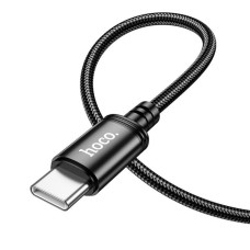 Кабель HOCO X89 Wind 60W charging data cable Type-C to Type-C Black (6931474784384)