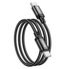 Кабель HOCO X89 Wind 60W charging data cable Type-C to Type-C Black (6931474784384)