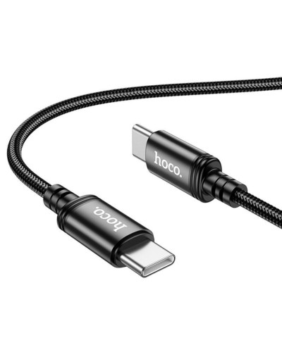 Кабель HOCO X89 Wind 60W charging data cable Type-C to Type-C Black (6931474784384)