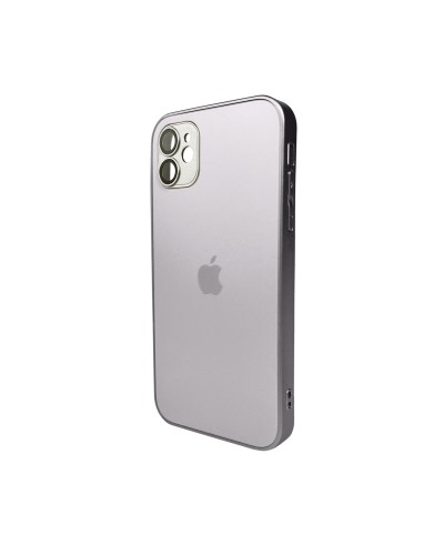 Чохол для смартфона AG Glass Matt Frame Color Logo for Apple iPhone 12 Titanium Grey (AGMattFrameiP12Grey)