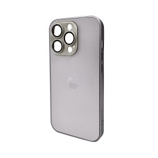 Чехол для смартфона AG Glass Matt Frame Цвет для Apple iPhone 14 Pro Titanium Grey (AGMattFrameiP14PGrey)