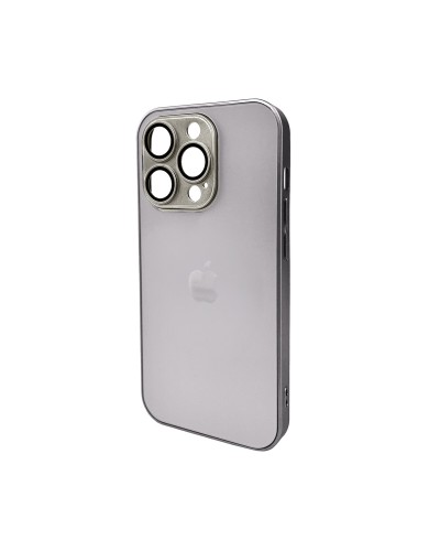 Чехол для смартфона AG Glass Matt Frame Цвет для Apple iPhone 14 Pro Titanium Grey (AGMattFrameiP14PGrey)