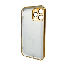 Чехол для смартфона AG Glass Sapphire Frame MagSafe Logo для Apple iPhone 14 Pro Gold (AGSappiFRP14PGold)