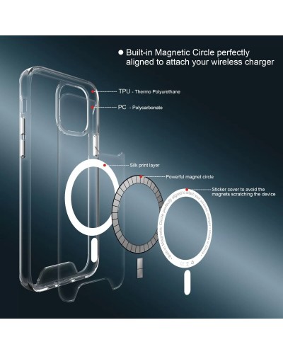 Чохол для смартфона Space Magnetic for Apple iPhone 11 Transparent (SpaceMAG11Clear)